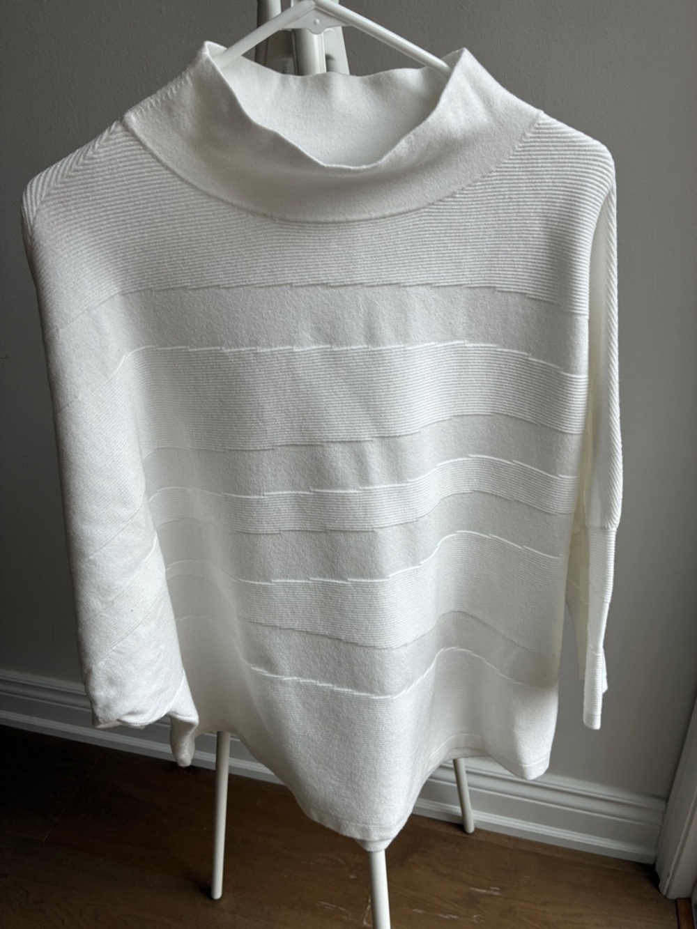 Joseph Ribkoff Cream Textured Turtleneck Sweater